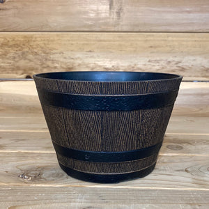 Whiskey Barrel Planter - 9"