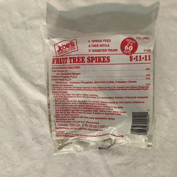 Jobe's Fruit Tree Fertilizer Spikes 8-11-11